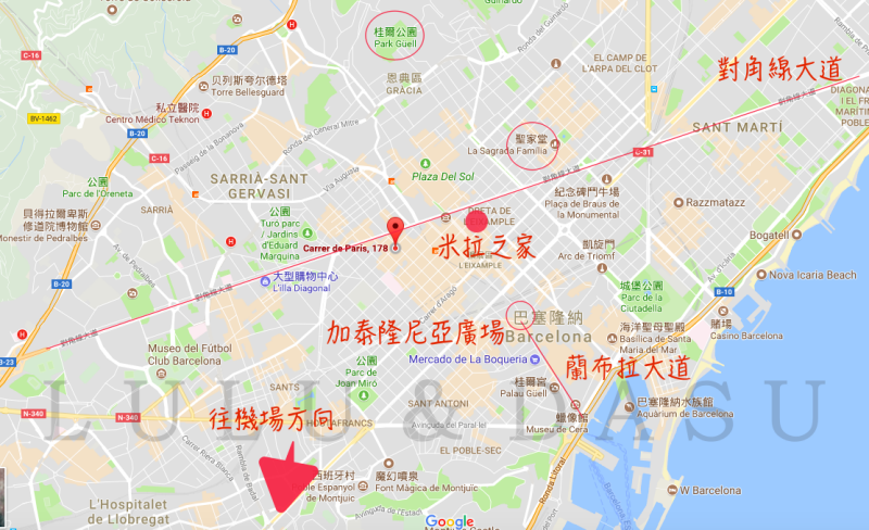 西班牙｜巴賽隆納市區住宿·公寓民宿B&B。天！上飛機前·把護照反鎖在屋內了