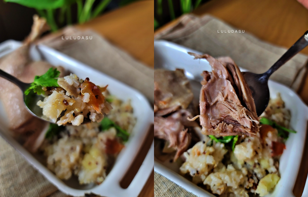 懶人食譜｜一鍋到底超美味鹹鴨腿蒸飯・一顆蕃茄飯的進階版·超級簡單又營養的美味餐呀