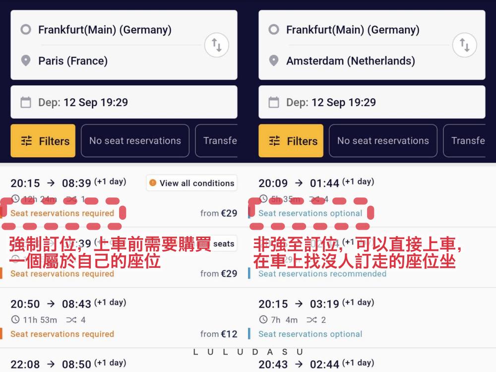 搭火車從德國法蘭克福到瑞士琉森｜用歐洲全境鐵路通行證搭乘德瑞跨國火車＆訂位教學攻略（一等座）