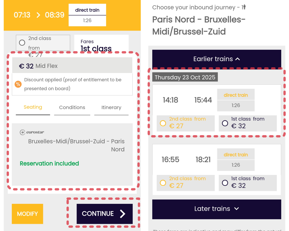 Eurostar歐洲之星購票＆訂位｜使用火車通行證搭乘歐洲之星教學、歐洲之星跨國路線：巴黎-倫敦、布魯塞爾-巴黎